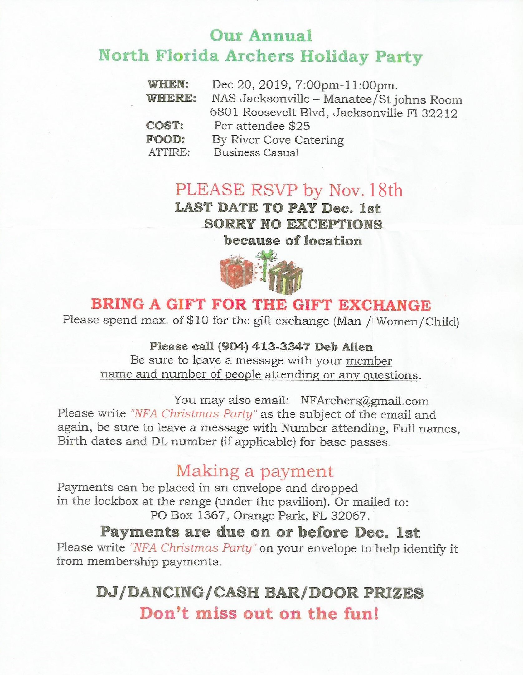 North Florida Archers Jacksonville Florida Archery